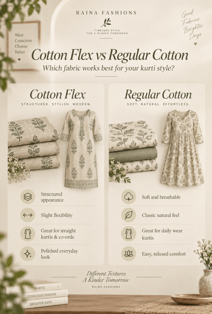 cotton flex vs regular cotton