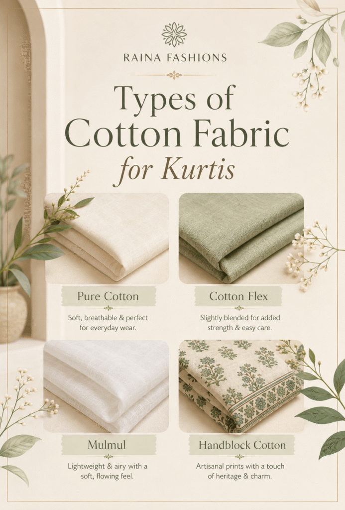 types of cotton fabric for kurtis