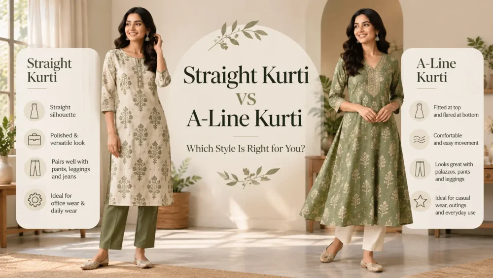 Straight vs A-Line Kurti Style Guide