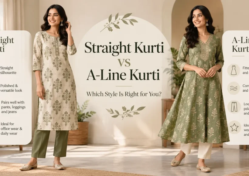 Straight vs A-Line Kurti Style Guide